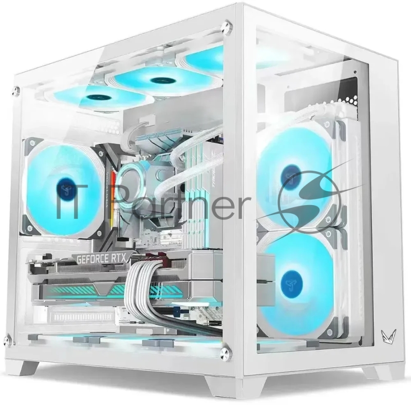 Компьютерный корпус AeroCool / Formula Crystal Z5 белый без БП mATX 11x120мм 2xUSB 2.0 1xUSB 3.0 audio bott PSU