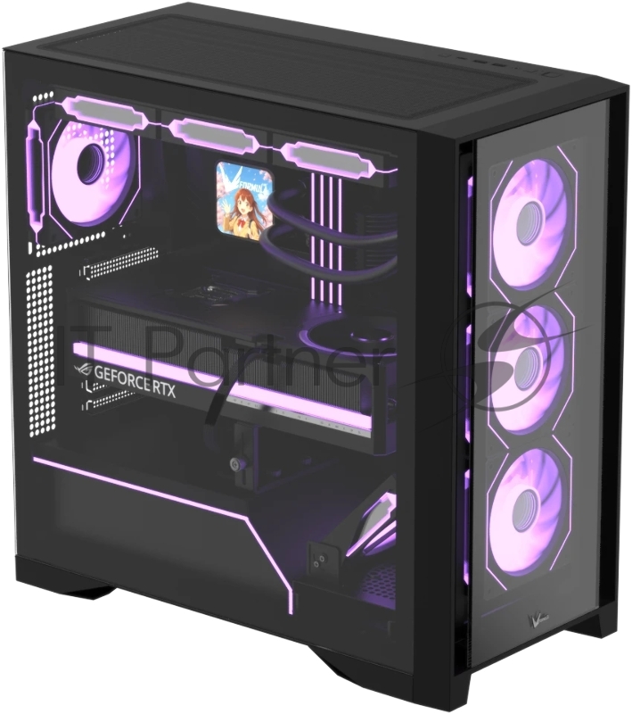 Компьютерный корпус AeroCool / Formula Air Power G8 Floe черный без БП ATX 2xUSB 3.0 1xUSB3.1 audio bott PSU