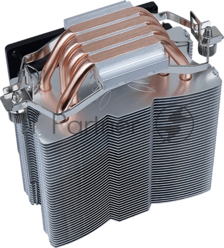 Кулер для процессора AeroCool / Formula Verkho 4 Lite серебристый, 90 мм, алюминий/медь, 2000 об/мин, 27 дБ, 4 pin, 125 Вт, 135 мм