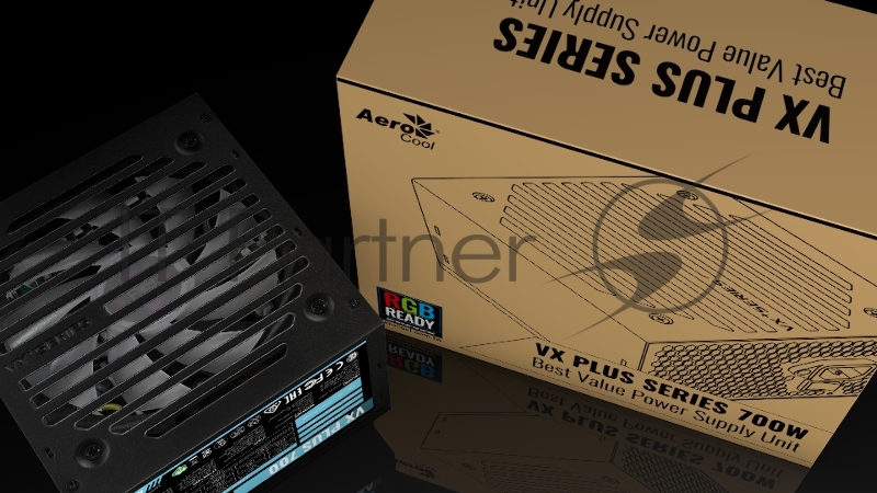 Блок питания Aerocool / Formula VX-700 PLUS RGb, 700Вт, 120мм, черный