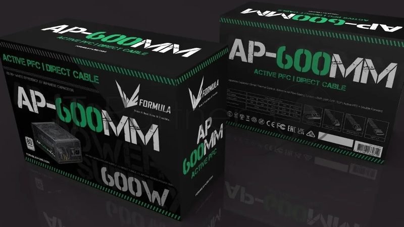 Блок питания Aerocool / Formula ATX 600W AP-600ММ 80 PLUS WHITE (20+4pin) APFC 120мм fan 6xSATA RTL